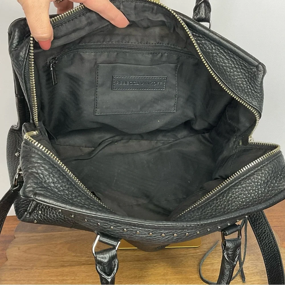 Rebecca Minkoff Pebbled Leather Moonwalking Satchel EUC - Picture 11 of 13